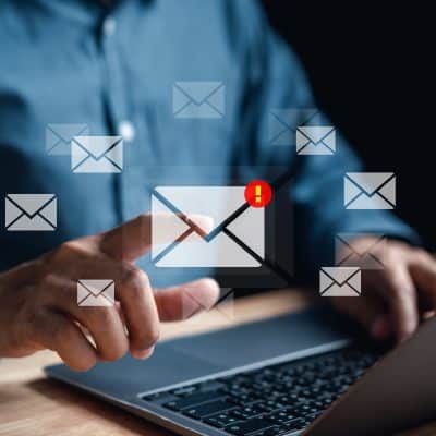 Professional typing a Effective Meeting Recap Email